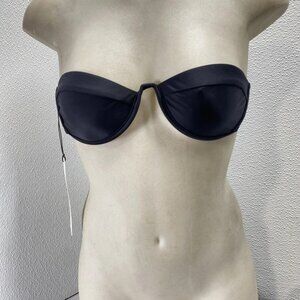Maison Marine Mila Balconette Strapless Bikini Top • Size S • Black